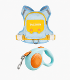 Small & Medium Dog Backpack Harness with Leash+3m Retractable Leash