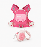 Small & Medium Dog Backpack Harness with Leash+3m Retractable Leash