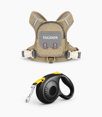 Small & Medium Dog Backpack Harness with Leash+3m Retractable Leash