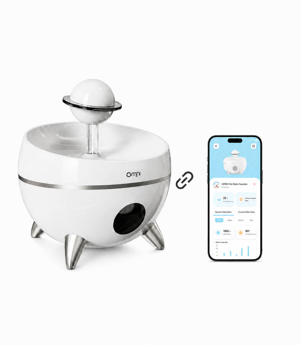 Smart Filtered Water Fountain for Dogs & Cats