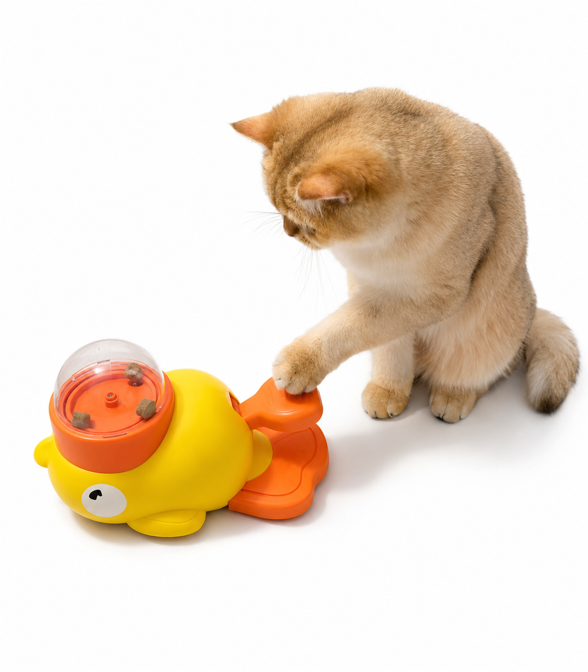 Interactive Duck Treat Dispenser Toy for Dogs & Cats