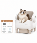 Extra-Large Open-Top Automatic Self-Cleaning Cat Litter Box