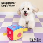 21-Hole Treat-Hiding Dice Dog Toy – Interactive Puzzle Toy for Mental Stimulation & Energy Release