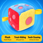 21-Hole Treat-Hiding Dice Dog Toy – Interactive Puzzle Toy for Mental Stimulation & Energy Release