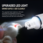 Powerful LED Pet Nail Grinder – For Small & Large Dogs and Cats