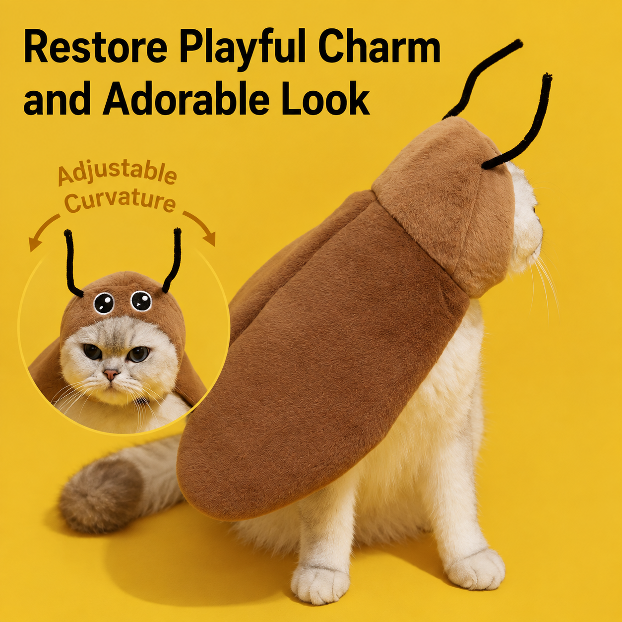 Funny Cockroach Costume for Cats & Dogs