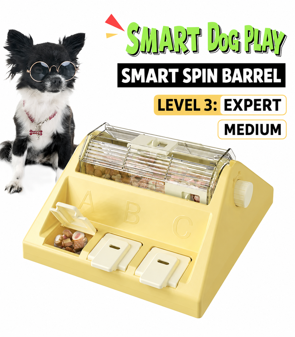 Interactive Dog Puzzle Treat Dispenser & Snuffle Training Toy