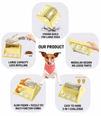 Interactive Dog Puzzle Treat Dispenser & Snuffle Training Toy