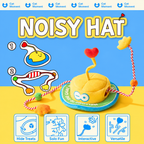 Monster Hat Cat Treat Puzzle, Snuffle & Crinkle Teaser Toy
