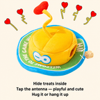 Monster Hat Cat Treat Puzzle, Snuffle & Crinkle Teaser Toy
