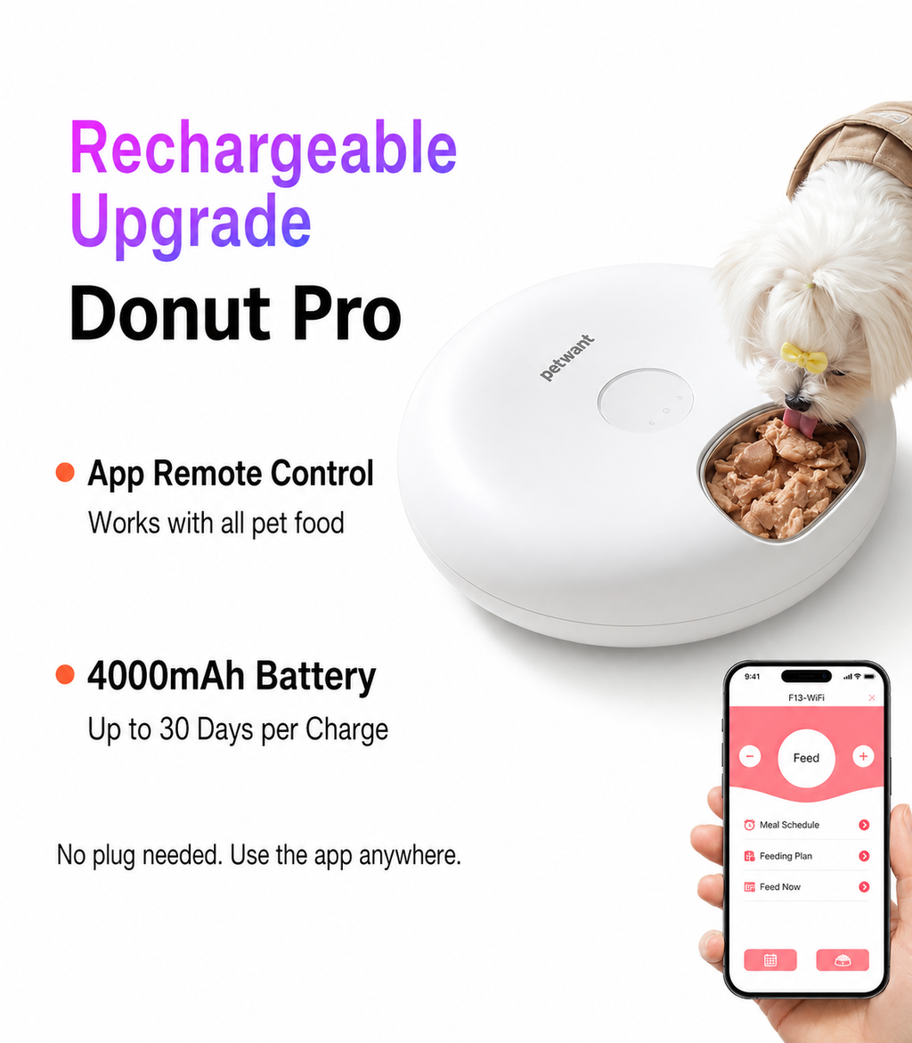 Smart Timed & Portion-Control Remote Pet Feeder