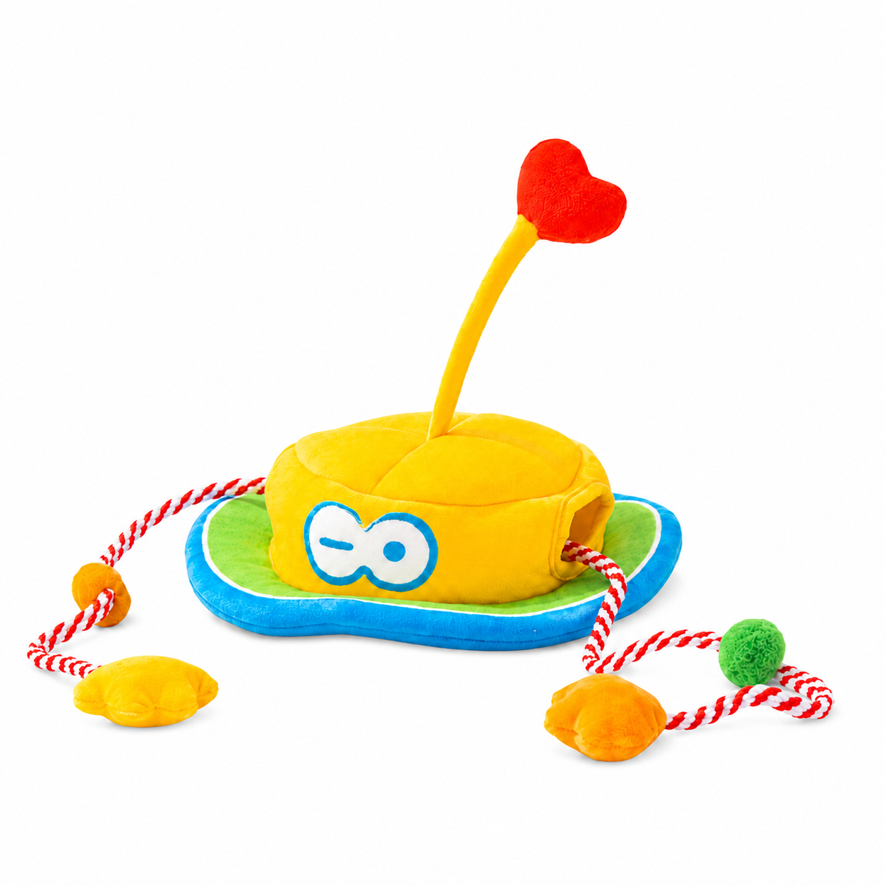Monster Hat Cat Treat Puzzle, Snuffle & Crinkle Teaser Toy