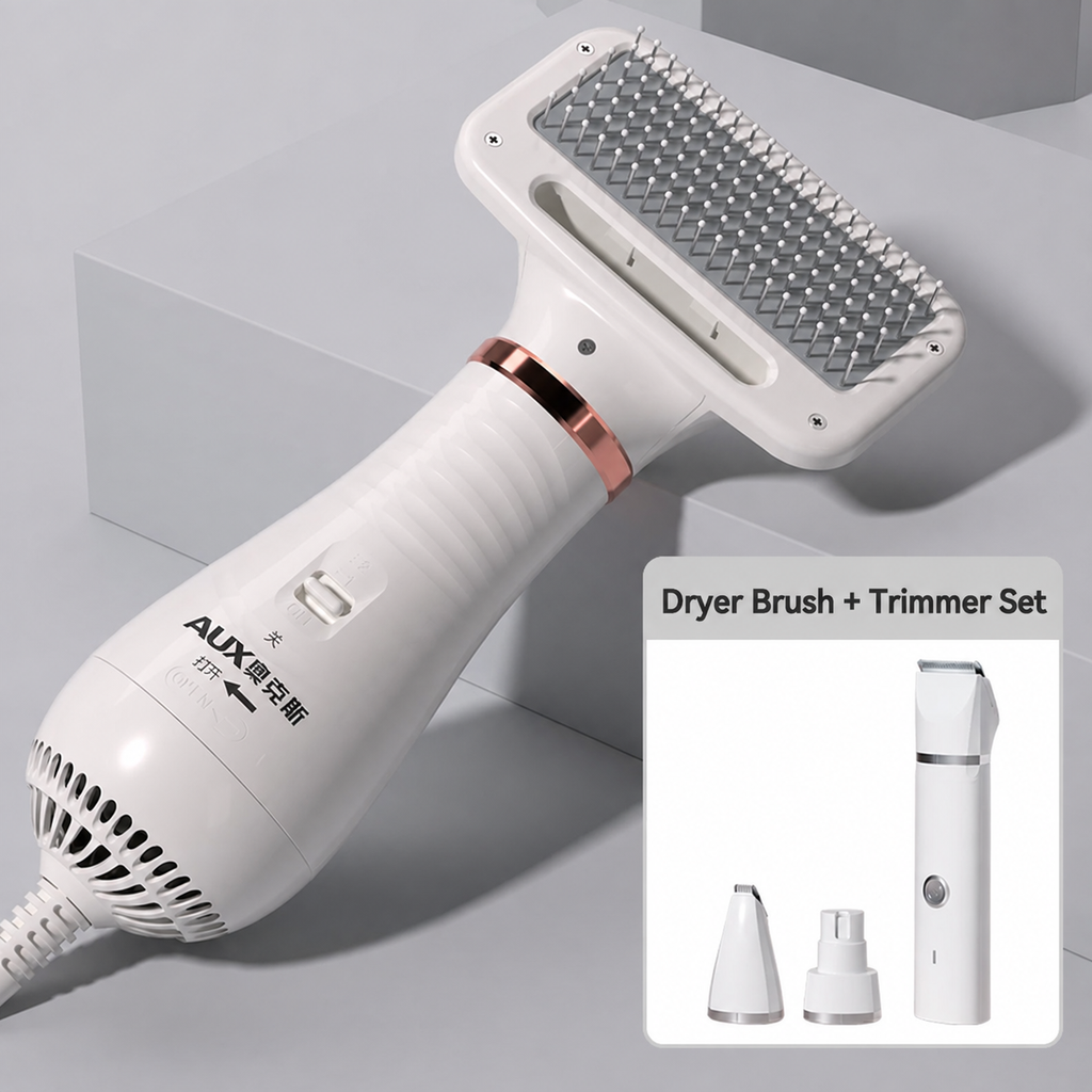 2-in-1 Pet Hair Dryer & Grooming Brush