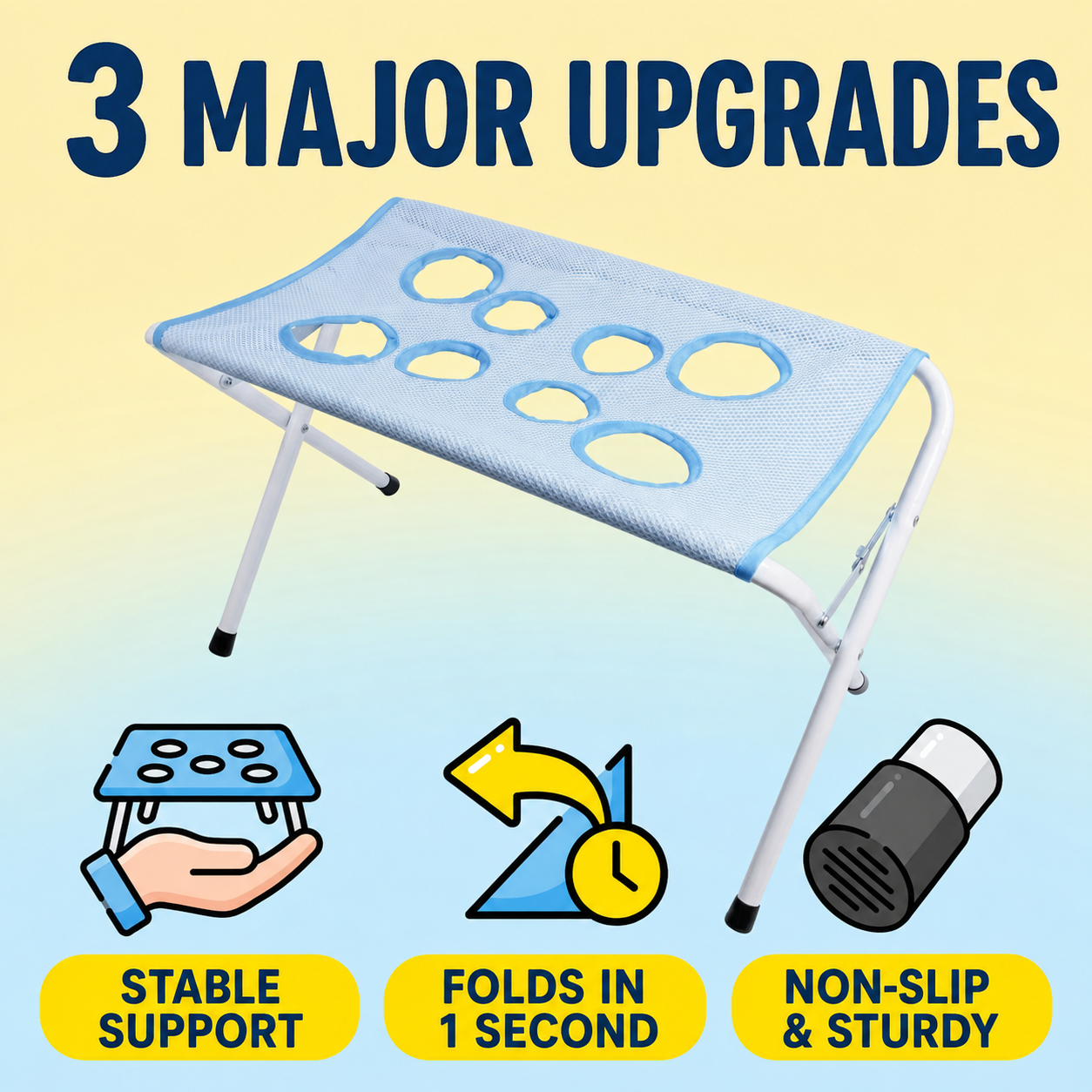 Pet Bathing & Grooming Hammock Stand for Small Dogs & Cats