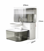 Quiet Automatic Pet Water Fountain with Clean & Waste Water Separation