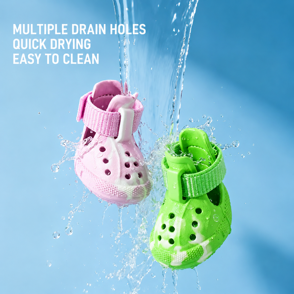 Glow-in-the-Dark Dog Shoes – Soft Sole Protective Boots