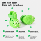 Glow-in-the-Dark Dog Shoes – Soft Sole Protective Boots