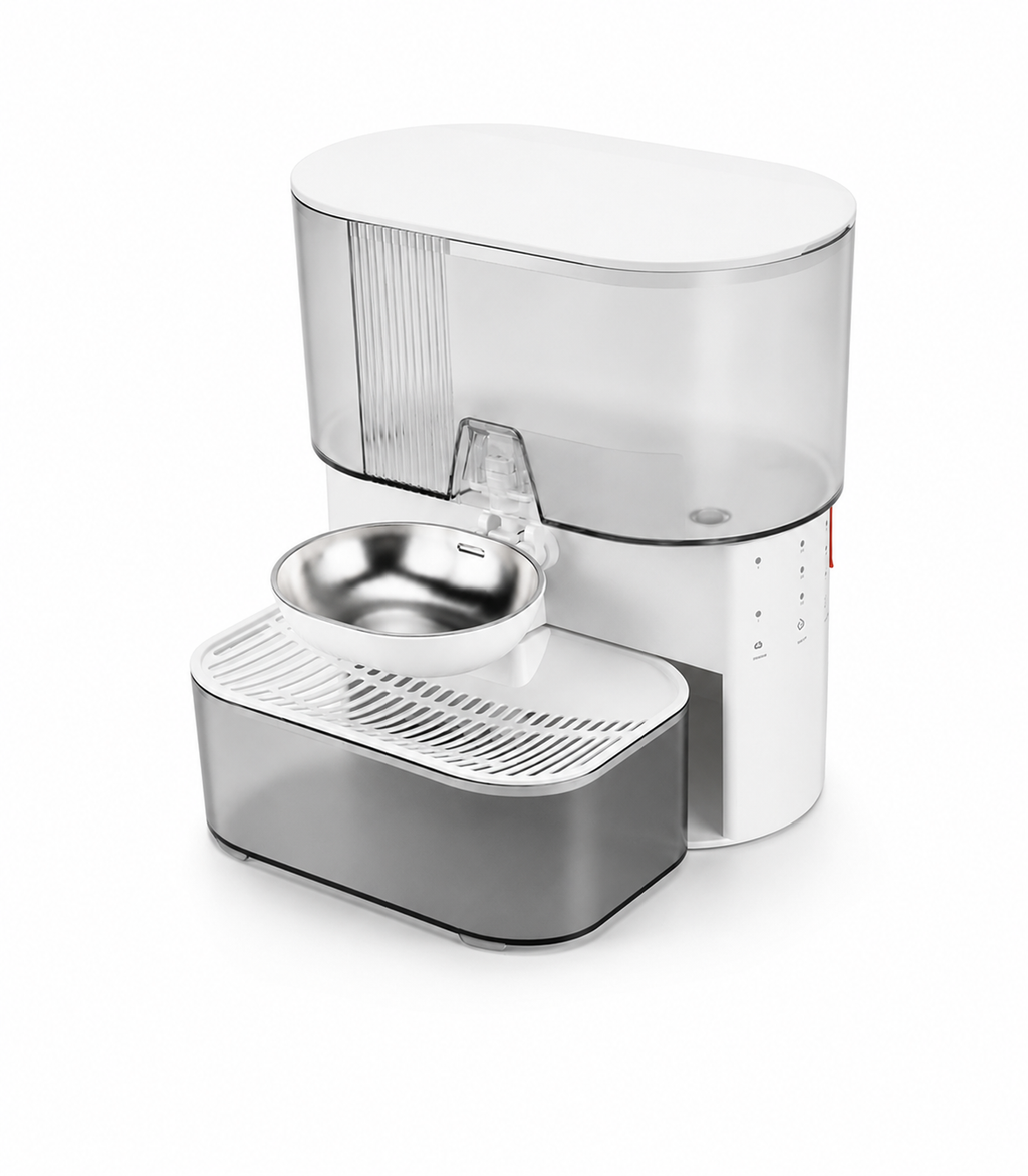 Quiet Automatic Pet Water Fountain with Clean & Waste Water Separation