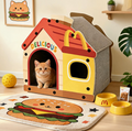 Pixel Cat Scratcher House – Corrugated Cardboard Cat Bed & Playhouse
