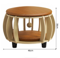 Solid Wood All-Season Cat House Stool – Detachable, Breathable & Washable
