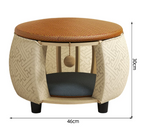 Solid Wood All-Season Cat House Stool – Detachable, Breathable & Washable