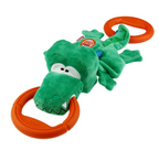 Durable Squeaky Tug Ring Dog Toy