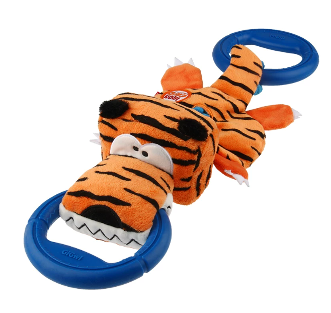 Durable Squeaky Tug Ring Dog Toy