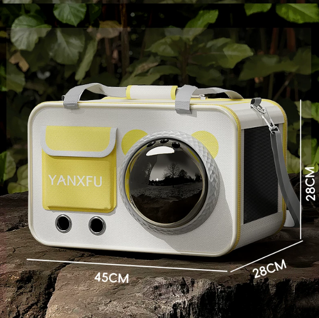 Large Capacity Space Capsule Pet Carrier Shoulder Bag for Cats and Small Dogs