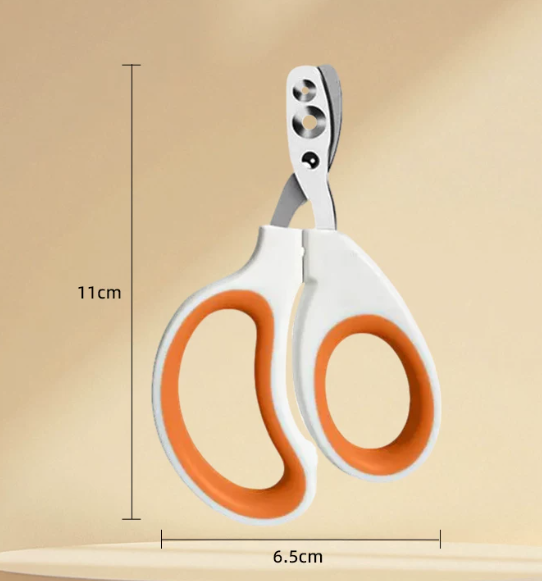 Ergonomic Cat Nail Clippers – Safe Paw Trimmer with Protective Guide Hole