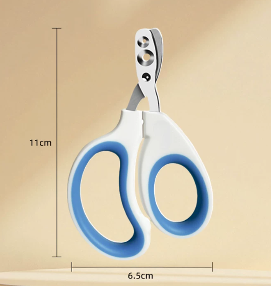 Ergonomic Cat Nail Clippers – Safe Paw Trimmer with Protective Guide Hole