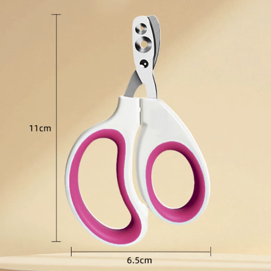 Ergonomic Cat Nail Clippers – Safe Paw Trimmer with Protective Guide Hole