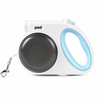 Multifunctional Retractable Nylon Dog Leash with LED Light Anti-Pull Control Food Bowls and Waste Bag Holder