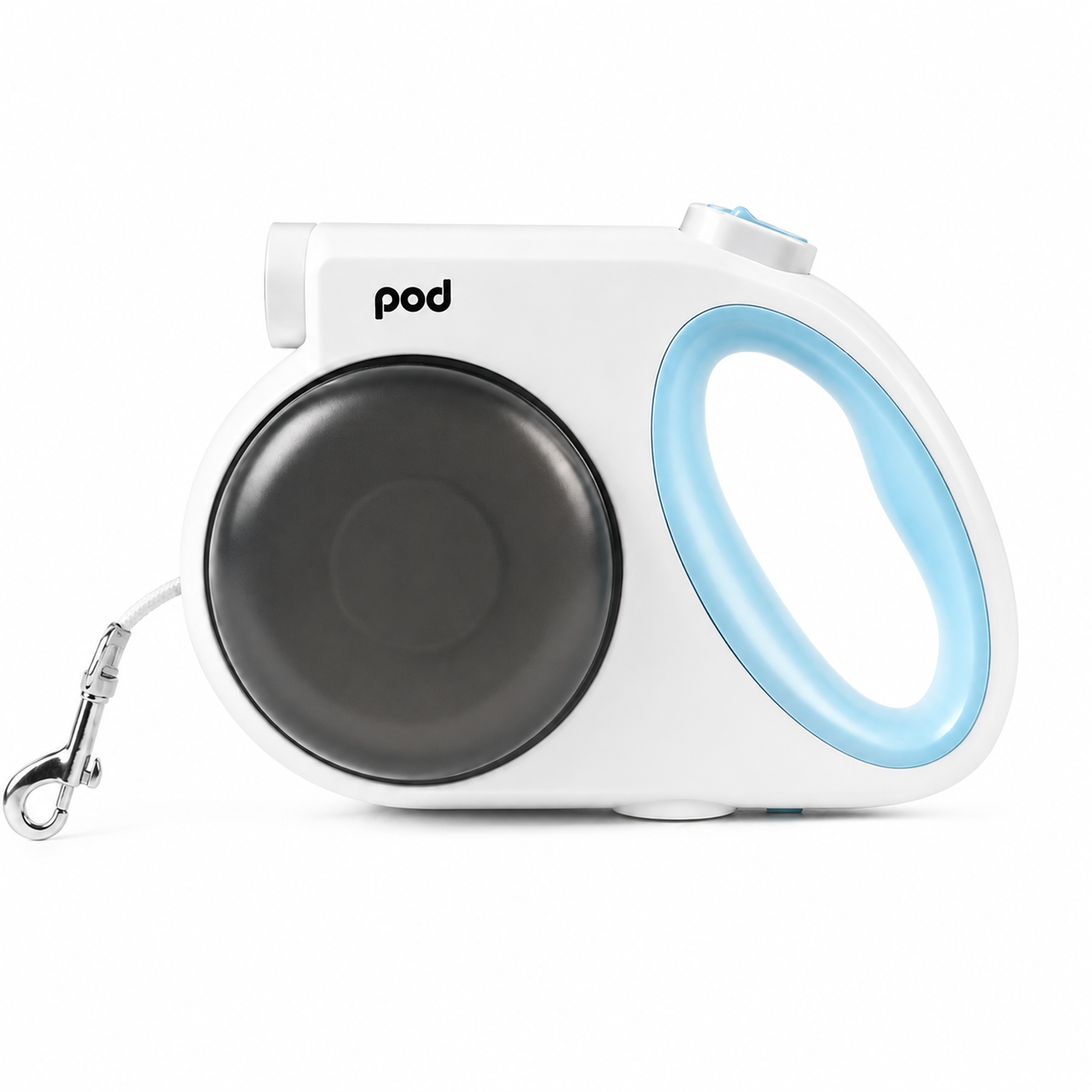 Multifunctional Retractable Nylon Dog Leash with LED Light Anti-Pull Control Food Bowls and Waste Bag Holder