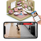 Smart Automatic Pet Feeder with Camera Timed Feeding and Portion Control for Cats and Dogs