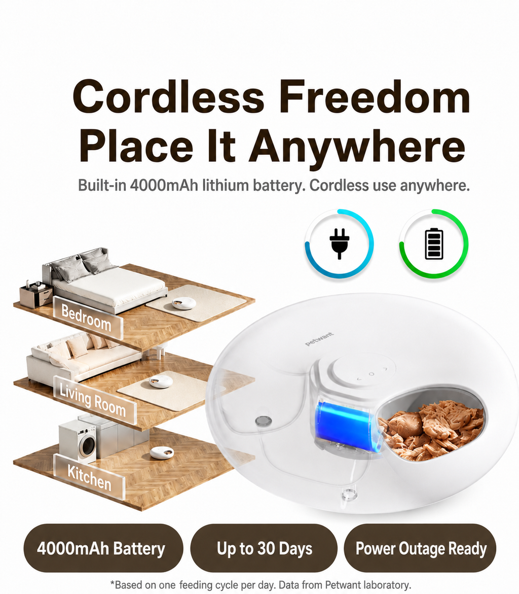 Smart Timed & Portion-Control Remote Pet Feeder