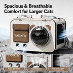 Large Capacity Space Capsule Pet Carrier Shoulder Bag for Cats and Small Dogs