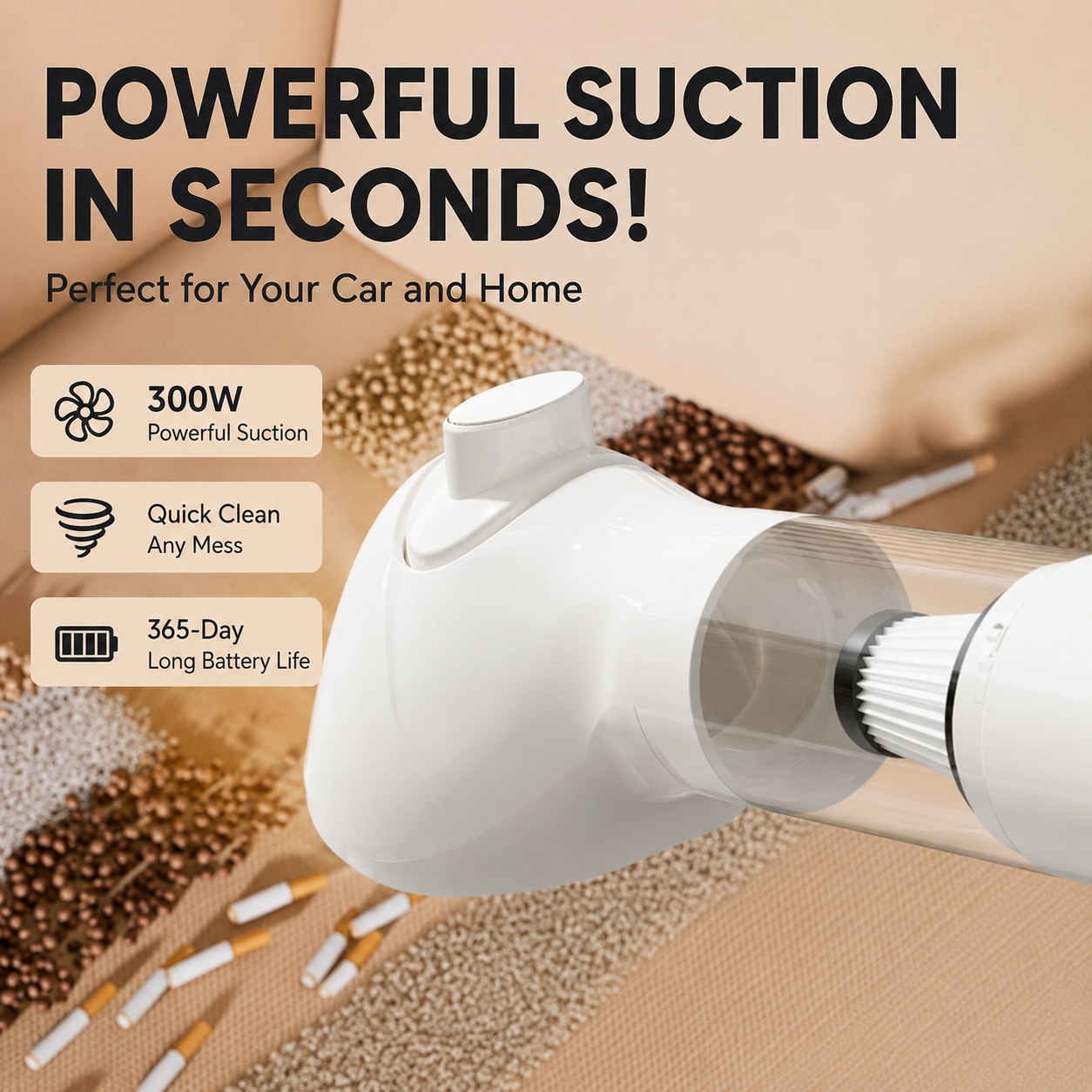 All-in-One Pet Grooming Vacuum with Hair Removal Brush for Cats and Dogs