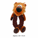 Durable Squeaky Rope Dog Toy for Chewing Teeth Cleaning Tugging and Interactive Play
