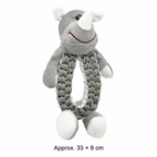 Durable Squeaky Rope Dog Toy for Chewing Teeth Cleaning Tugging and Interactive Play
