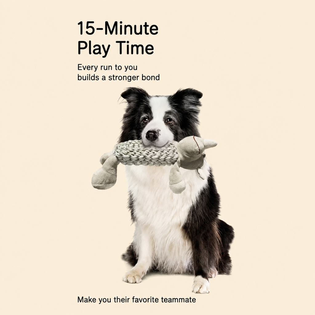 Durable Squeaky Rope Dog Toy for Chewing Teeth Cleaning Tugging and Interactive Play