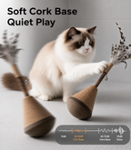 Interactive Catnip Feather Wobble Toy for Cats & Kittens