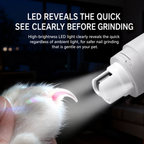 Electric Pet Nail Grinder for Dogs & Cats – Nail Trimmer for Small to Large Pets