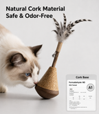 Interactive Catnip Feather Wobble Toy for Cats & Kittens