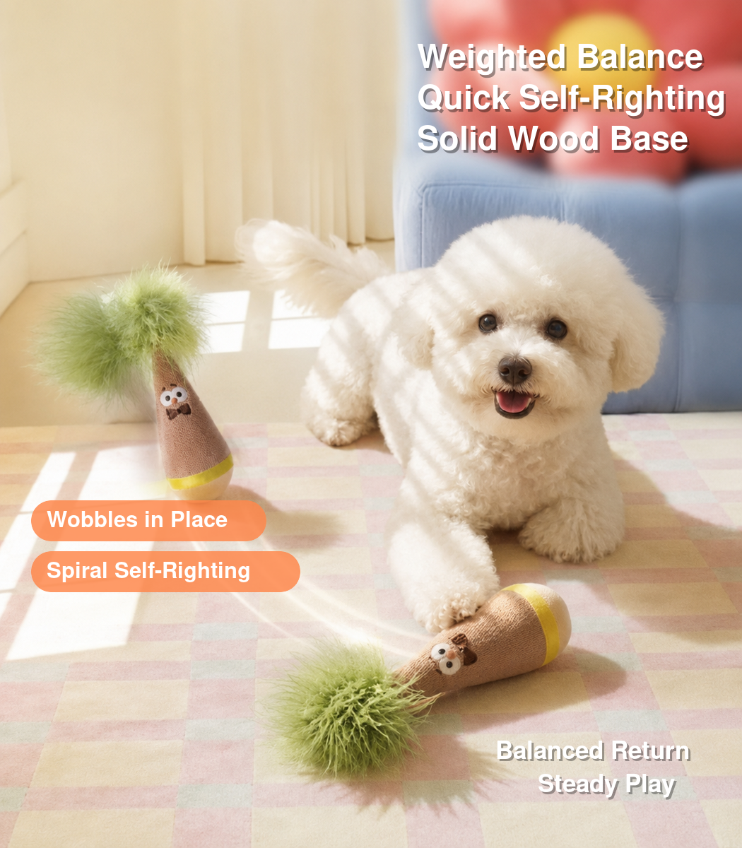Pet Teething Wobble Toy