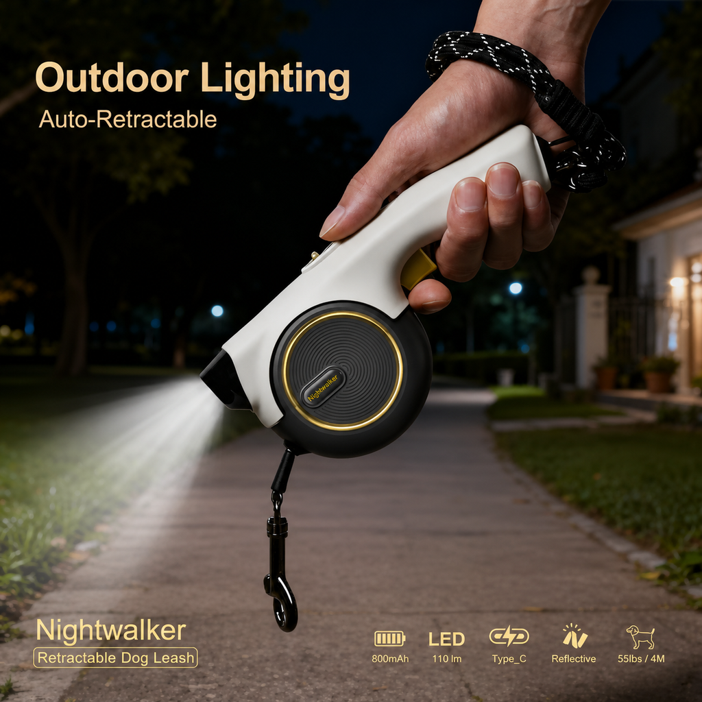 Lightweight Retractable Dog & Cat Leash for Outdoor Walks