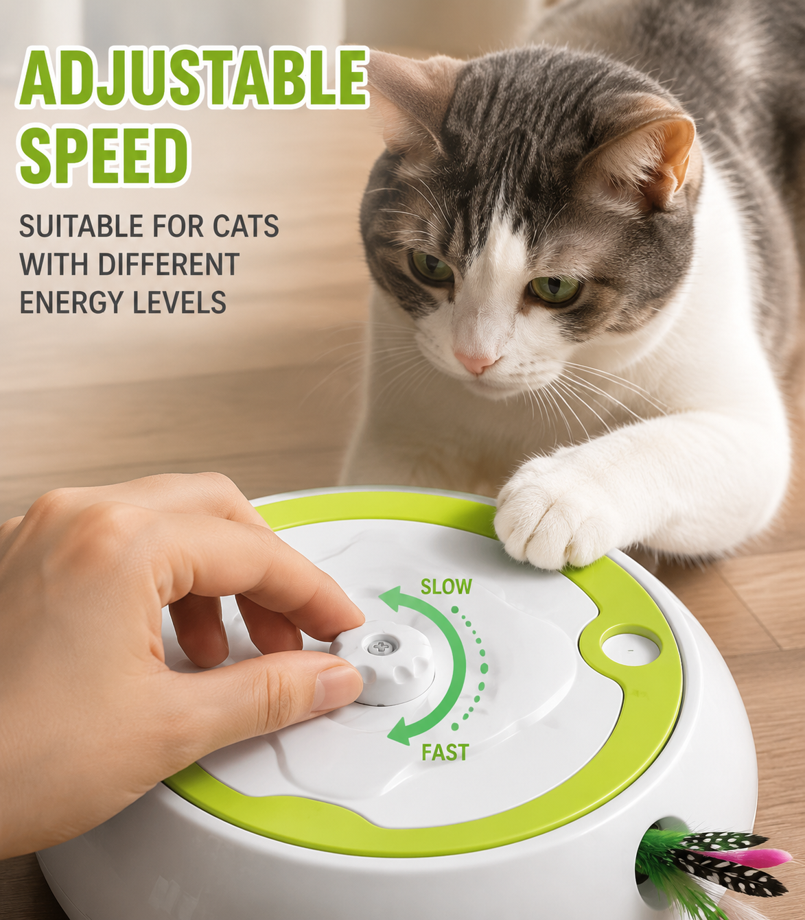 Automatic Whack-A-Mole Cat Toy – Interactive Electric Fun
