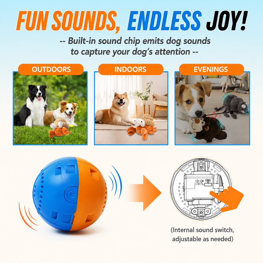 Rechargeable Interactive Dog Toy for Active Play