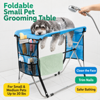 Foldable Pet Grooming & Bathing Table for Small, Medium & Senior Dogs