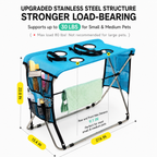 Foldable Pet Grooming & Bathing Table for Small, Medium & Senior Dogs