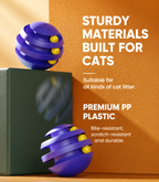 Durable Interactive Cat Toy with Feather Wand & Tumbler Design